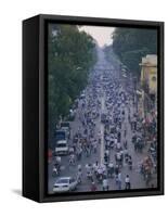 Busy Downtown Street, Ho Chi Minh City (Saigon), Vietnam, Indochina, Asia-Gavin Hellier-Framed Stretched Canvas