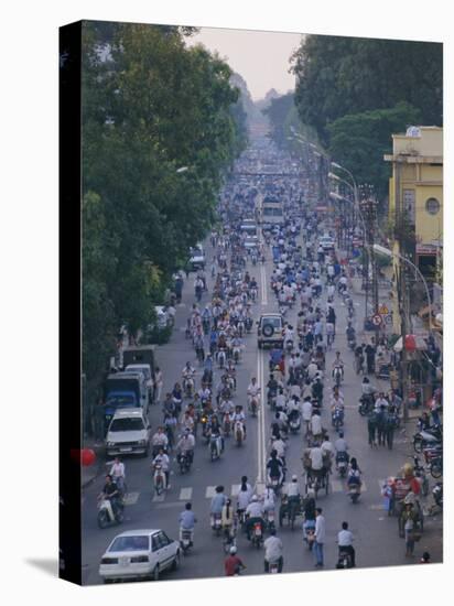Busy Downtown Street, Ho Chi Minh City (Saigon), Vietnam, Indochina, Asia-Gavin Hellier-Stretched Canvas