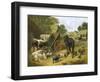 Busy Farmyard-John Frederick Herring II-Framed Giclee Print