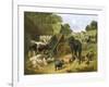 Busy Farmyard-John Frederick Herring II-Framed Giclee Print