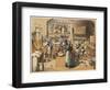 Busy French Bakery-null-Framed Art Print