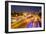 Busy Highway Traffic at Dusk in Sao Paulo, Brazil-Alex Saberi-Framed Premium Photographic Print