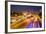 Busy Highway Traffic at Dusk in Sao Paulo, Brazil-Alex Saberi-Framed Photographic Print