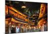 Busy Lijiang Old Town, at Night with Lion Hill and Wan Gu Tower, Lijiang, Yunnan, China, Asia-Andreas Brandl-Mounted Photographic Print