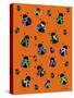 Busy Little Ladybugs-Sartoris ART-Stretched Canvas
