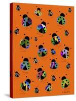 Busy Little Ladybugs-Sartoris ART-Stretched Canvas