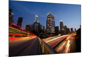 Busy Los Angeles at Night-rebelml-Mounted Photographic Print