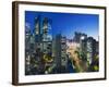 Busy Namdaemun-ro at Dusk in Myeong-dong, Myeongdong, Seoul, South Korea-Gavin Hellier-Framed Photographic Print