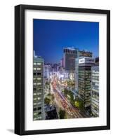 Busy Namdaemun-ro at Dusk in Myeong-dong, Myeongdong, Seoul, South Korea-Gavin Hellier-Framed Photographic Print