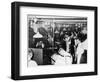 Busy Newspaper Office-null-Framed Art Print