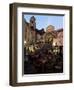 Busy Pavement Cafe at Dusk, with the Cathedral Beyond, Amalfi, Campania, Italy-Ruth Tomlinson-Framed Photographic Print