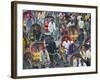 Busy Rickshaw Traffic on a Street Crossing in Dhaka, Bangladesh, Asia-Michael Runkel-Framed Photographic Print