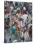 Busy Rickshaw Traffic on a Street Crossing in Dhaka, Bangladesh, Asia-Michael Runkel-Stretched Canvas