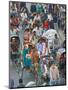 Busy Rickshaw Traffic on a Street Crossing in Dhaka, Bangladesh, Asia-Michael Runkel-Mounted Photographic Print