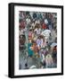 Busy Rickshaw Traffic on a Street Crossing in Dhaka, Bangladesh, Asia-Michael Runkel-Framed Photographic Print