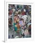 Busy Rickshaw Traffic on a Street Crossing in Dhaka, Bangladesh, Asia-Michael Runkel-Framed Photographic Print