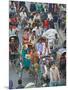 Busy Rickshaw Traffic on a Street Crossing in Dhaka, Bangladesh, Asia-Michael Runkel-Mounted Photographic Print