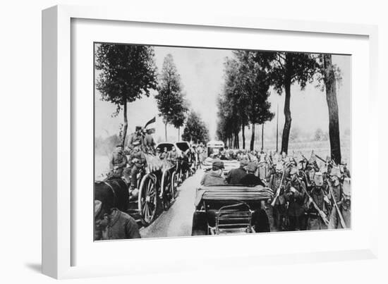 Busy Road, World War I, 1915-null-Framed Giclee Print