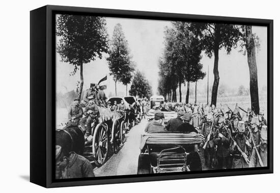 Busy Road, World War I, 1915-null-Framed Stretched Canvas