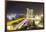 Busy Roads Leading to the Marina Bay Sands, Gardens by the Bay and Artscience Museum at Night-Fraser Hall-Framed Photographic Print