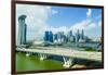 Busy Roads Leading to the Marina Bay Sands-Fraser Hall-Framed Photographic Print