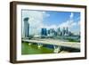 Busy Roads Leading to the Marina Bay Sands-Fraser Hall-Framed Photographic Print