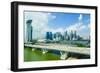 Busy Roads Leading to the Marina Bay Sands-Fraser Hall-Framed Photographic Print