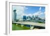 Busy Roads Leading to the Marina Bay Sands-Fraser Hall-Framed Photographic Print