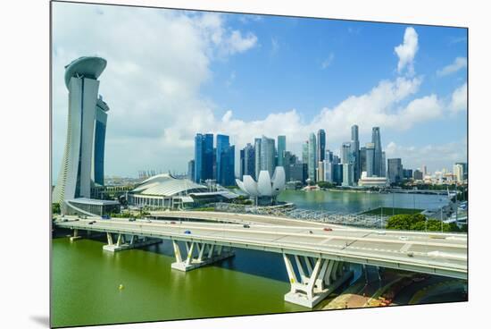 Busy Roads Leading to the Marina Bay Sands-Fraser Hall-Mounted Premium Photographic Print