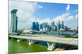 Busy Roads Leading to the Marina Bay Sands-Fraser Hall-Mounted Premium Photographic Print