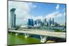 Busy Roads Leading to the Marina Bay Sands-Fraser Hall-Mounted Photographic Print