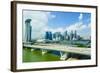 Busy Roads Leading to the Marina Bay Sands-Fraser Hall-Framed Photographic Print