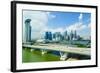 Busy Roads Leading to the Marina Bay Sands-Fraser Hall-Framed Photographic Print