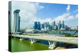 Busy Roads Leading to the Marina Bay Sands-Fraser Hall-Stretched Canvas