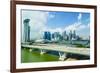 Busy Roads Leading to the Marina Bay Sands-Fraser Hall-Framed Photographic Print