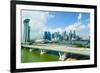 Busy Roads Leading to the Marina Bay Sands-Fraser Hall-Framed Photographic Print