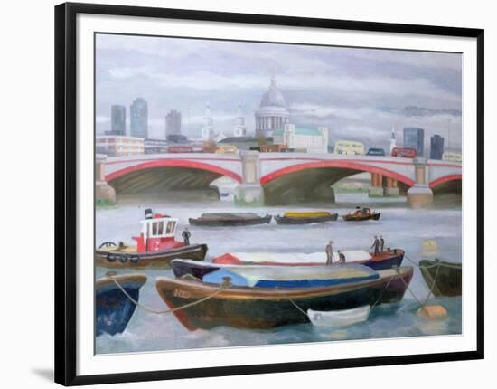 Busy Scene at Blackfriars, 2005-Terry Scales-Framed Premium Giclee Print