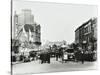 Busy Street by Stamford Bridge Stadium, (Chelsea Football Ground), Fulham, London, 1912-null-Stretched Canvas