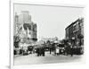 Busy Street by Stamford Bridge Stadium, (Chelsea Football Ground), Fulham, London, 1912-null-Framed Photographic Print