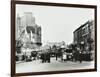 Busy Street by Stamford Bridge Stadium, (Chelsea Football Ground), Fulham, London, 1912-null-Framed Premium Photographic Print