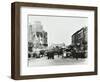 Busy Street by Stamford Bridge Stadium, (Chelsea Football Ground), Fulham, London, 1912-null-Framed Photographic Print