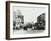 Busy Street by Stamford Bridge Stadium, (Chelsea Football Ground), Fulham, London, 1912-null-Framed Premium Photographic Print