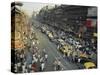 Busy Street, Calcutta, West Bengal, India-John Henry Claude Wilson-Stretched Canvas