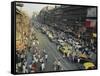 Busy Street, Calcutta, West Bengal, India-John Henry Claude Wilson-Framed Stretched Canvas