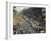 Busy Street, Calcutta, West Bengal, India-John Henry Claude Wilson-Framed Photographic Print