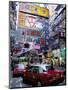 Busy Street, Causeway Bay, Hong Kong Island, Hong Kong, China-Amanda Hall-Mounted Photographic Print