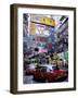 Busy Street, Causeway Bay, Hong Kong Island, Hong Kong, China-Amanda Hall-Framed Photographic Print