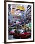 Busy Street, Causeway Bay, Hong Kong Island, Hong Kong, China-Amanda Hall-Framed Photographic Print