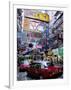 Busy Street, Causeway Bay, Hong Kong Island, Hong Kong, China-Amanda Hall-Framed Photographic Print