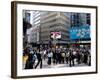 Busy Street, Central, Hong Kong Island, Hong Kong, China-Amanda Hall-Framed Photographic Print